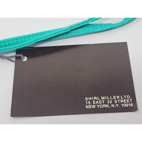 Shirl Miller LTD Quilted Aqua Green‎ Shoulder Bag Straps Colorful Lined Interior - Picture 7 of 14